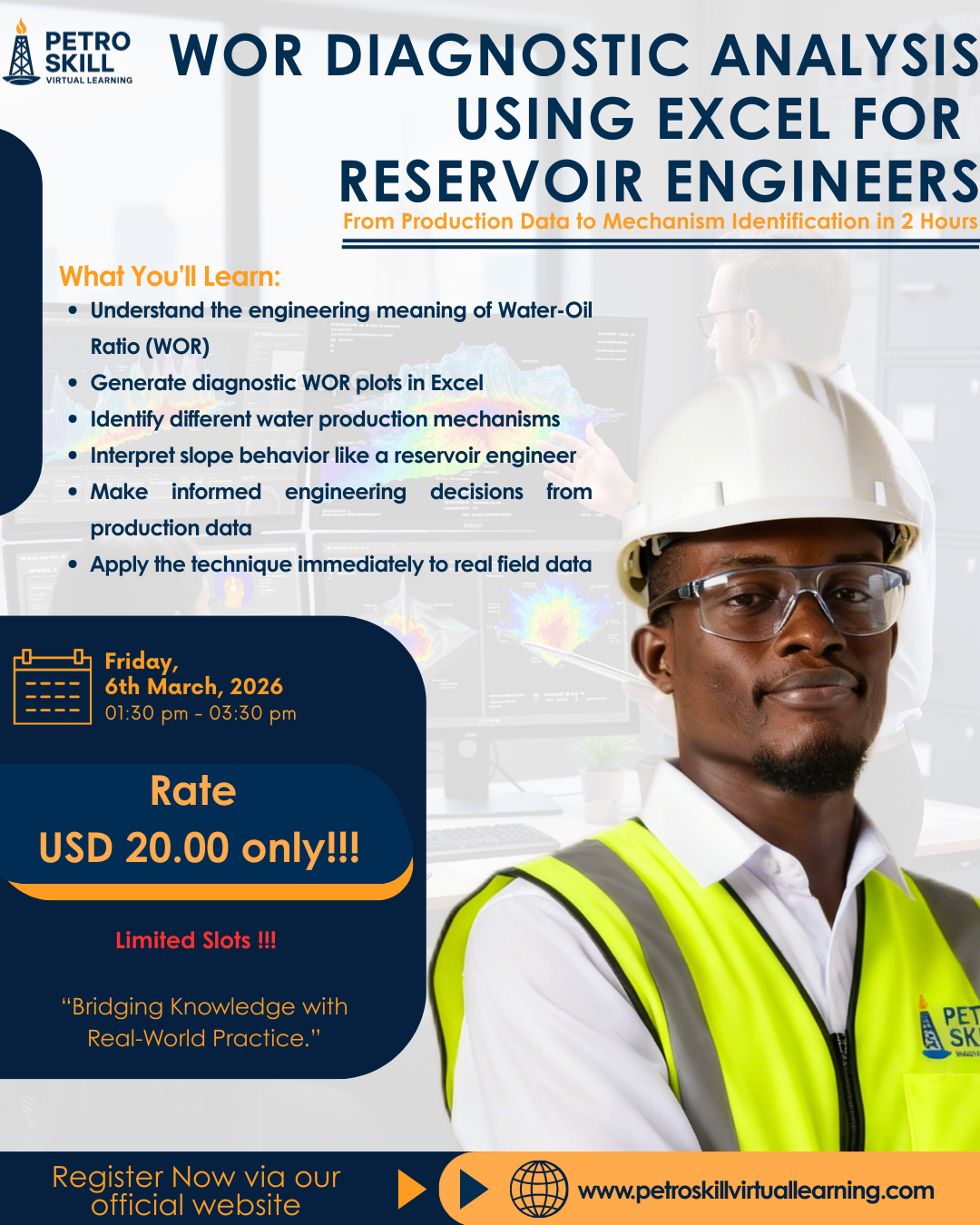 WOR Diagnostic Analysis Using Excel for Reservoir Engineers