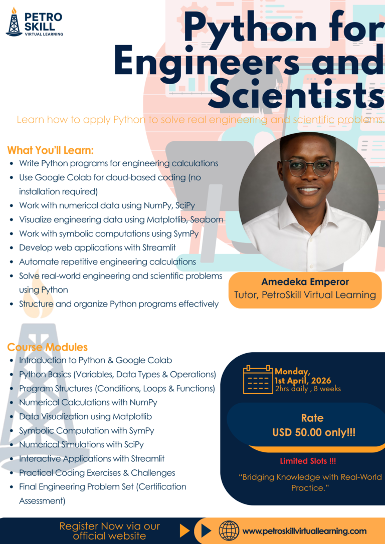 Python for Engineers and Scientists